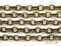 Antique Brass Patterned Rolo Chain
